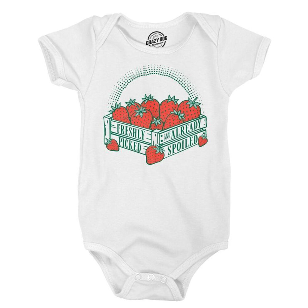 Freshly Picked And Already Spoiled Baby Bodysuit Jumper For Infants